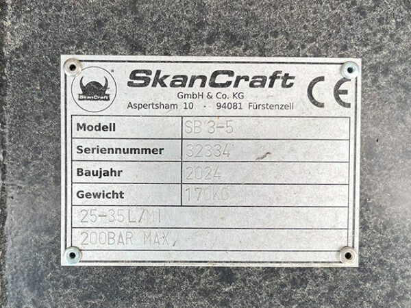 SkanCraft Schaufelseperator SB3/5 für Bagger von 3 bis 5 to. – Bild 4