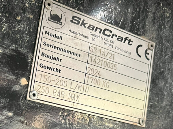 SkanCraft Schaufelseperator SB14/21 für Bagger von 14 bis 21 to. – Bild 4