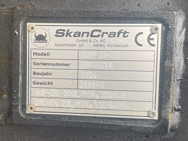 SkanCraft SCRP24-32 Betonpulverisierer drehbar für Bagger von 24 bis 32 to. – Bild 4